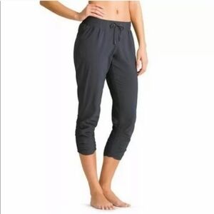 Athleta Black Ruched Jogger Pants